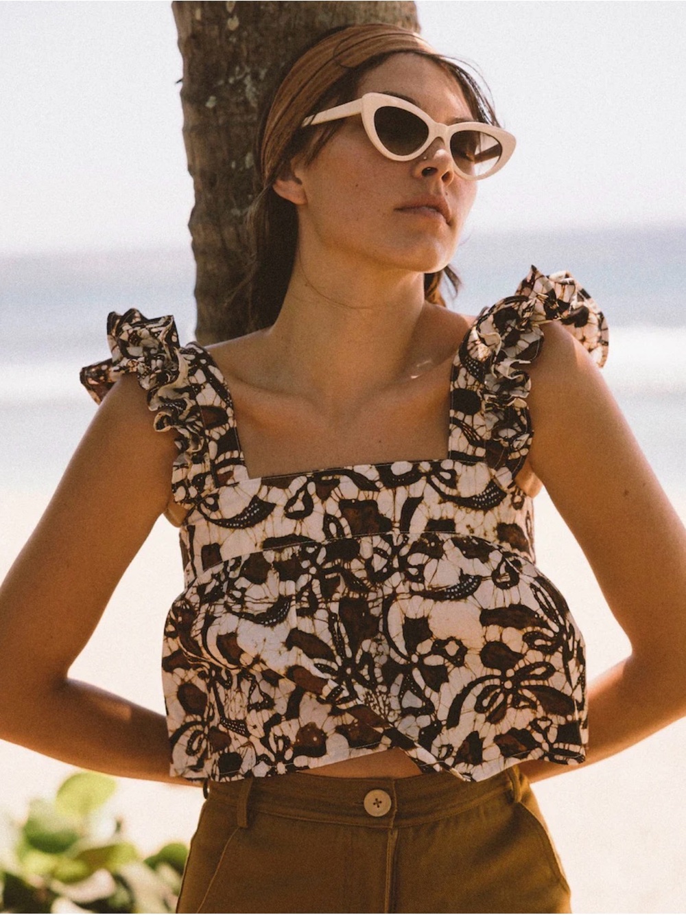 Kara Thoms Alida Top in Batik, S